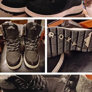 Roxy Women's Black and White Winter Boots